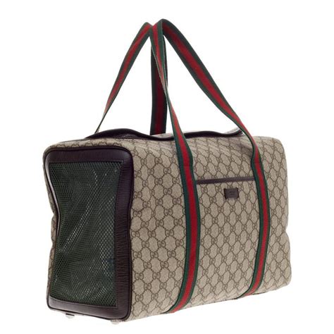 gucci cat family bag|Gucci pet carrier for sale.